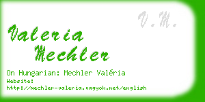 valeria mechler business card